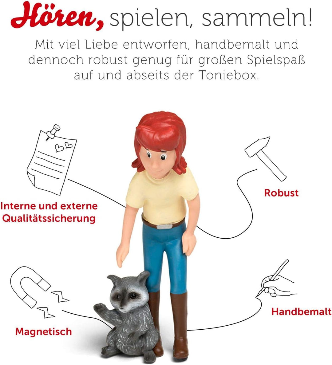 tonies Hörfiguren für Toniebox, Bibi und Tina – Die Waschbären sind los, Hörspiel für Kinder ab 6 Ja