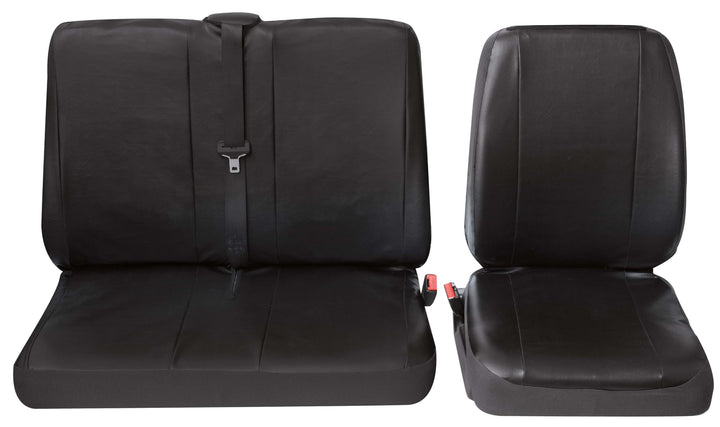 Petex Sitzbezug Universal Eco Class Profi 4 schwarz bestehend aus Einzelsitz und Doppelsitz 2-teilig