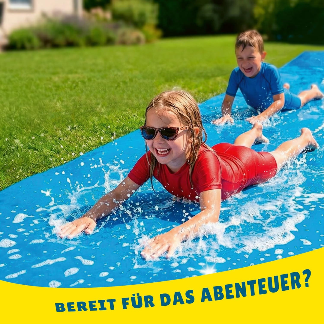 Offizielle XXXXXL Riesige Maxi Wasserrutschmatte | 20 Meter Wasserrutsche | Bauch Rutscher Premium Q