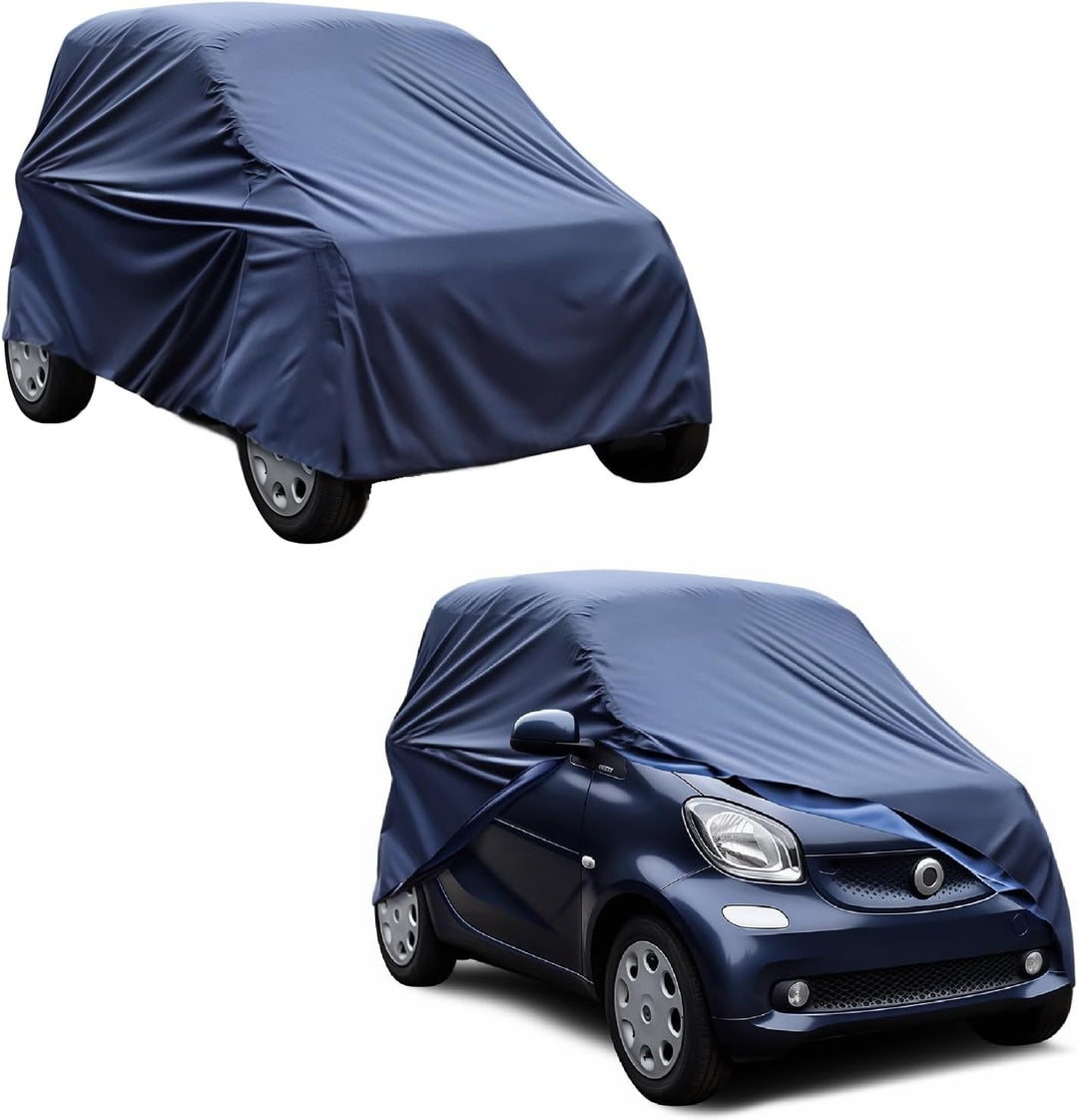 Ganzgarage kompatibel für Smart ForTwo, Abdeckung Kleinwagen Vollgarage 277x162x136cm Blau