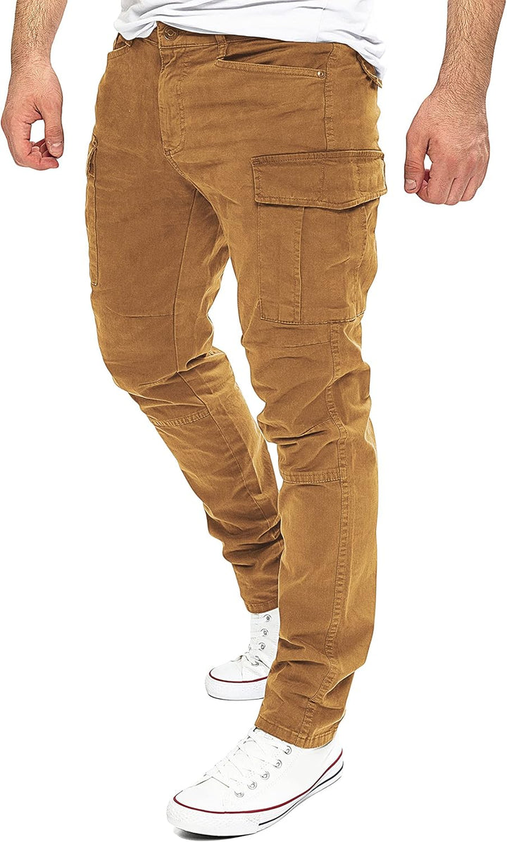 Yazubi Jayden - Herren Cargo Hose - Baumwoll Cargo Jeans 28W / 30L Braun (Toffee 181031), 28W / 30L