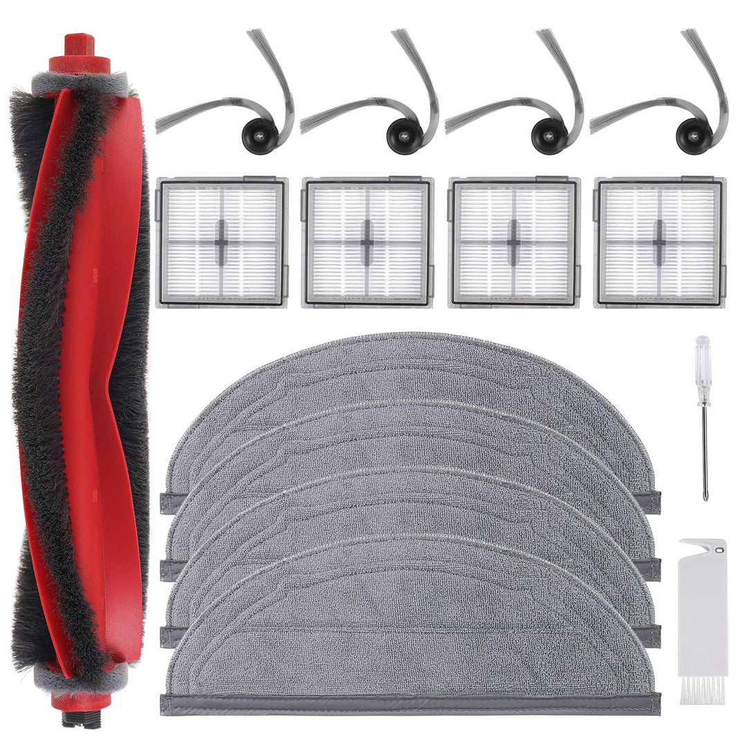 VIEWALL Q10 S5+ Zubehör für Roborock Q10 S5+,Q10 S5 Staubsauger,1 Hauptbürsten,4 HEPA-Filter,4 Wisch