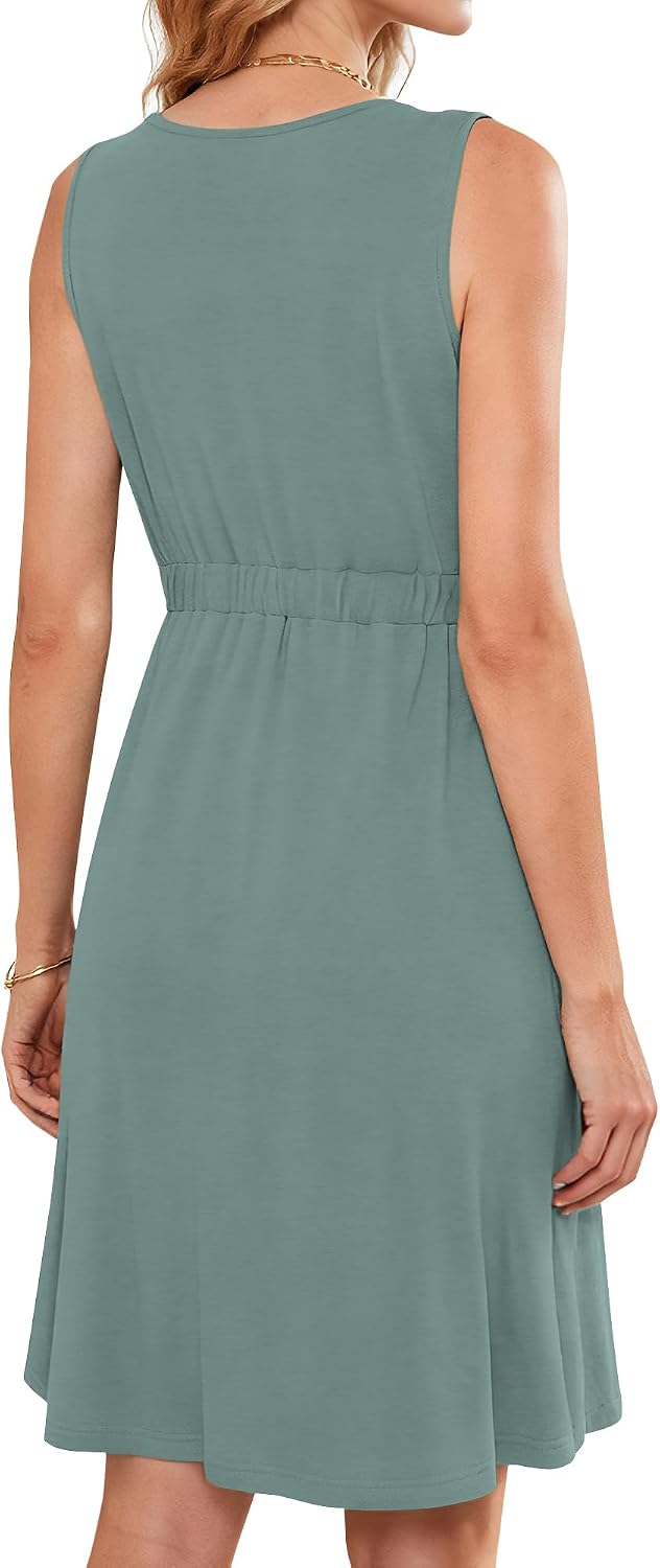 AUSELILY Sommerkleid für Damen S Mintgrün, M