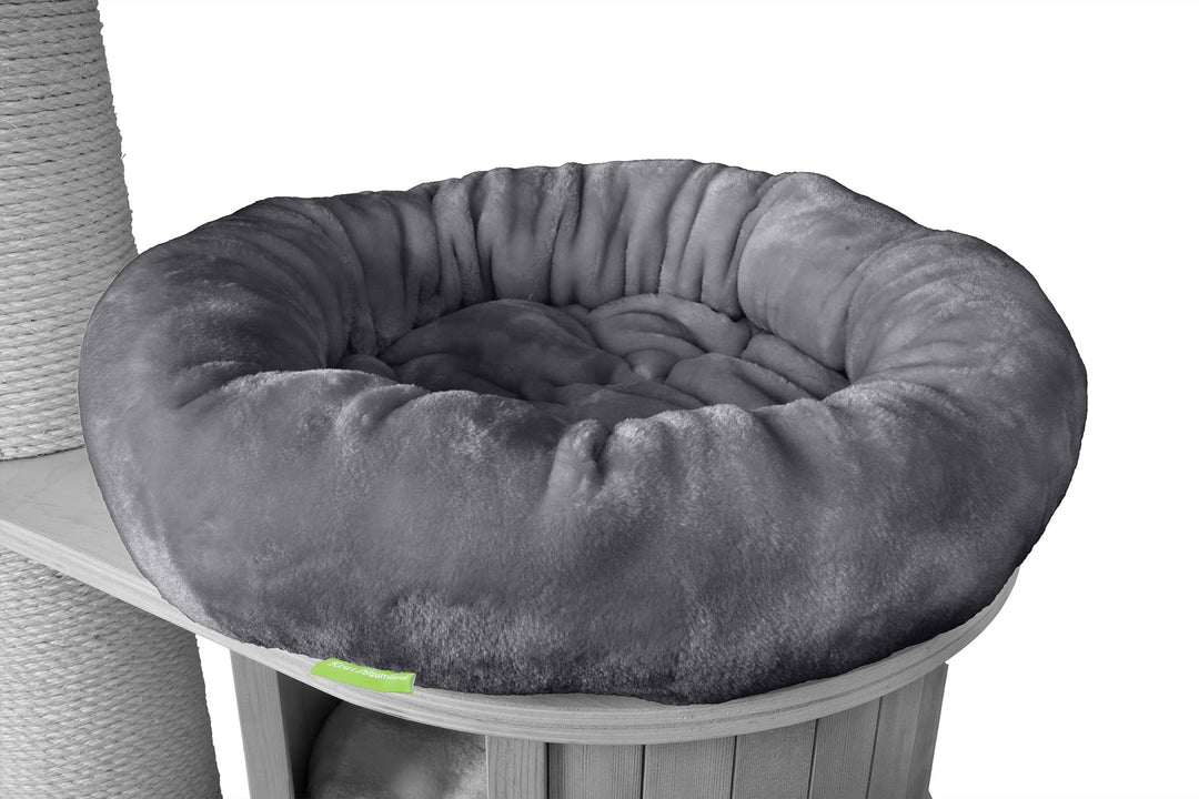 Kratzbaumland Klettbettchen passend für Natural Paradise und Woody Kratzbaum Ersatzteil (50 cm)(Grau