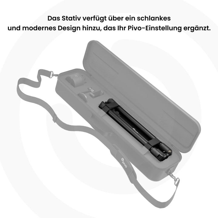 Pivo Stativ für Smartphone, Kamera, Flexibel, 160 cm mit universellem 1/4-Zoll-Gewinde und 3 Höhen f