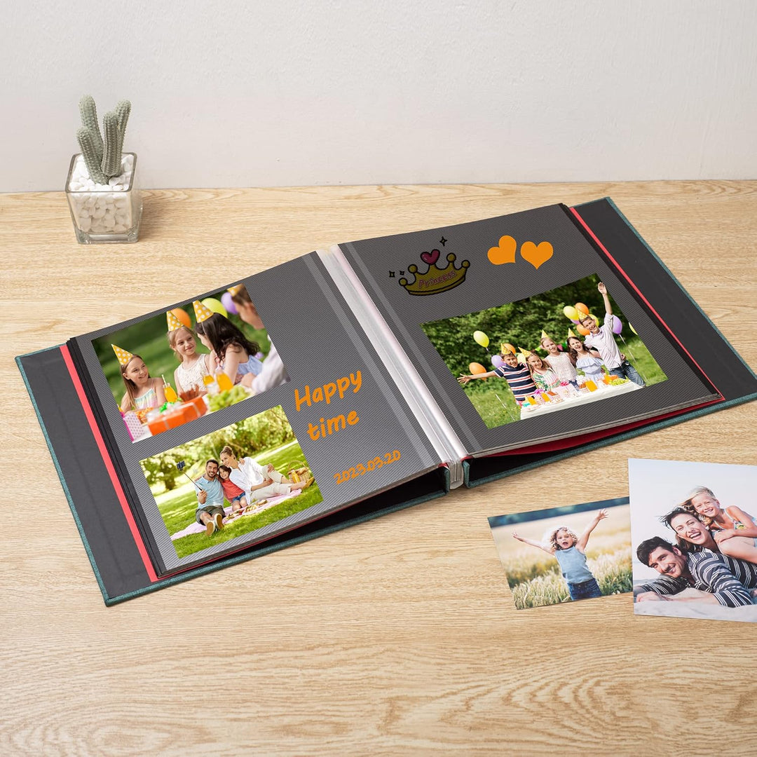 HoneyTolly Fotoalbum, selbstklebend, 7,6 x 12,7 cm, 10,2 x 15,2 cm, 12,7 x 18,3 cm, magnetisches Alb