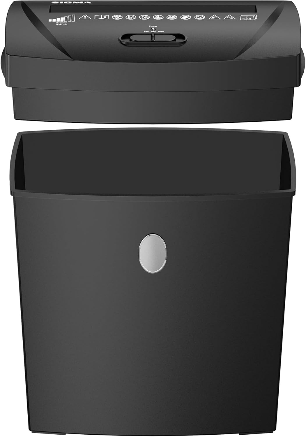 Sigma Aktenvernichter PCC 255, P-4, 33 x 18 x 38 cm, 185 W, schwarz