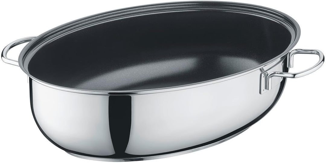 Berndes Edelstahlbräter 7,7 L mit Deckel – 38x25,5 cm - Kochtopf zum Schmoren und Braten - für alle