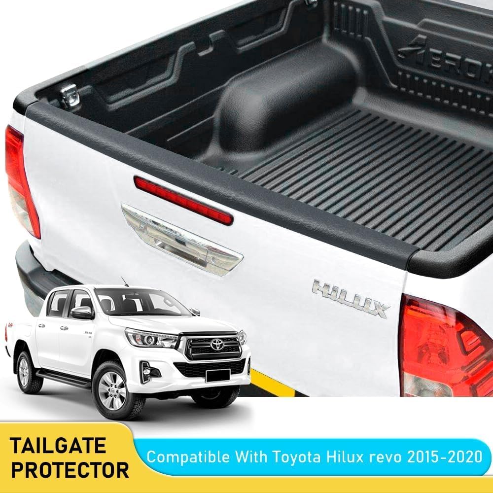 JHCHAN Heckklappenschutz Ladekantenschutz Stossstangenschutz für Toyota Hilux 2015-2020 Invincible G