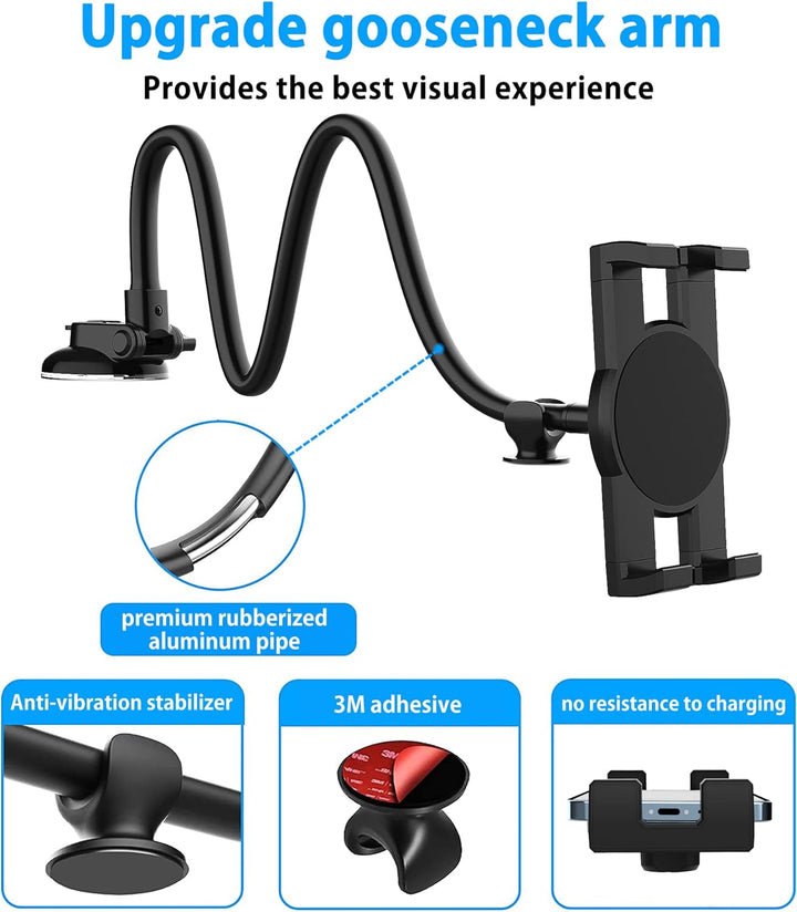 Windschutzscheibe Armaturenbrett Auto Tablet Halterung, woleyi KFZ Tablet Halter Vorne mit Saugnapf