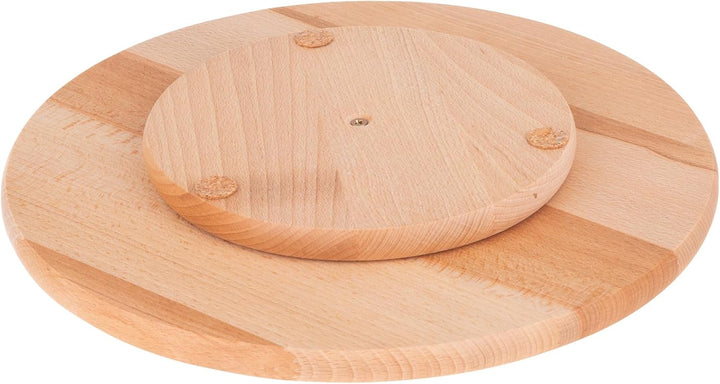 AMBITION Käseglocke drehbar ⌀33,5 cm Sophie rundes Käsebrett mit Deckel Kuchen Tortenständer Servier