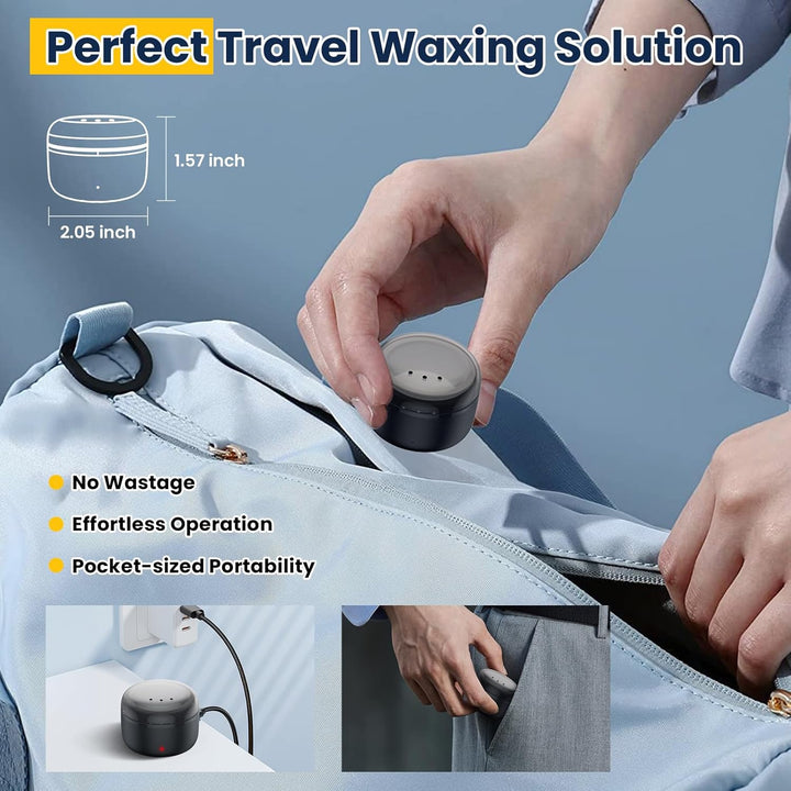 Nasenhaarentferner, Nasenhaar Wachs, Nasenwachs männer: Nase Waxing set mit Mini Wax Maschine,USB-Sc
