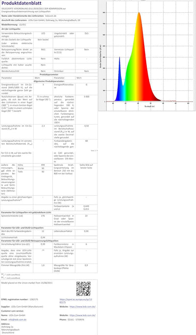 Parlat LED Leselampe/Wandleuchte HAN, Schwanenhals, Schalter, chrom glänzend, warmweiss