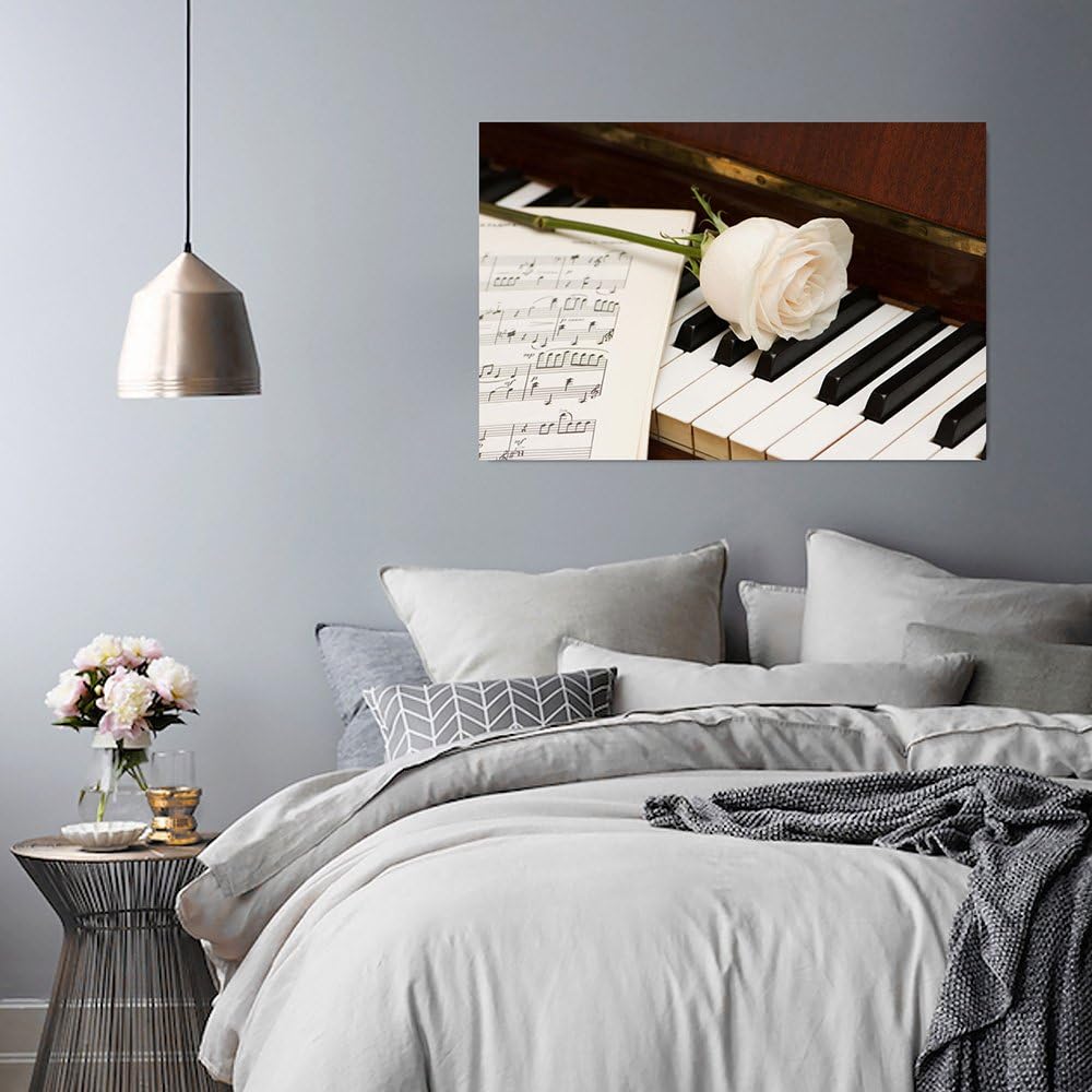 Feeby Bilder Musik Instrumente Klavier 70x50 cm Wohnzimmer Schlafzimmer Büro Flur Küche Wandbilder M