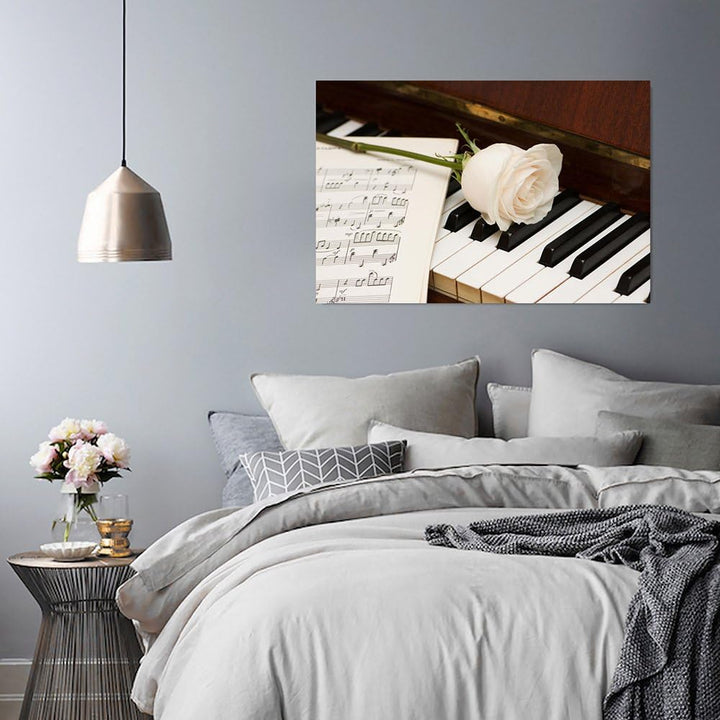 Feeby Bilder Musik Instrumente Klavier 70x50 cm Wohnzimmer Schlafzimmer Büro Flur Küche Wandbilder M