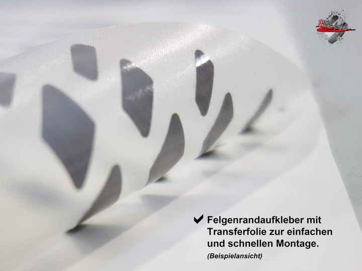 Felgenrand Aufkleber 1000 blau weiss rot kompatibel für BMW 710034