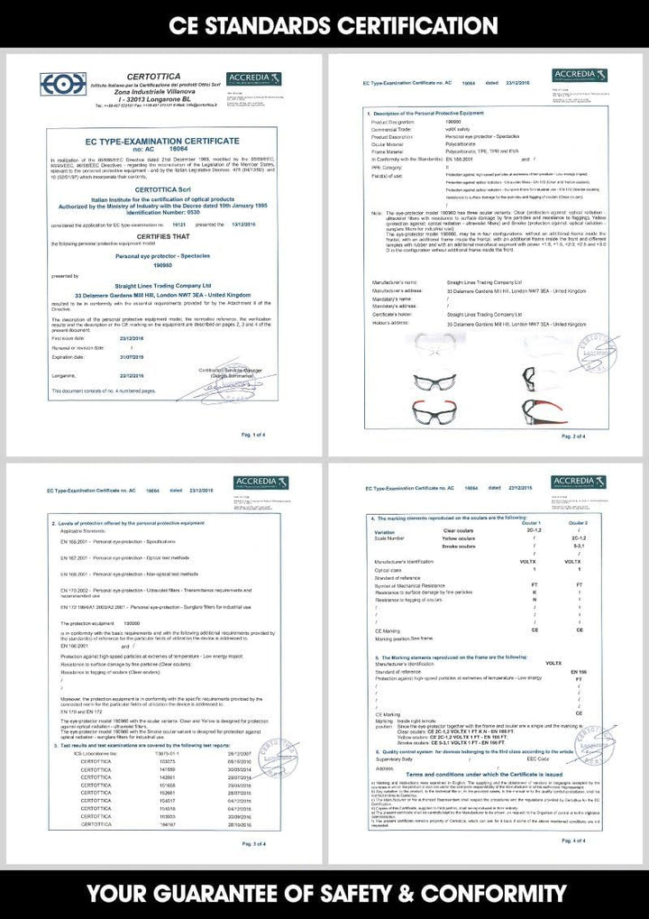 voltX 3 x GRAFTER’ BIFOKALE Leichtgewichts Industrie Lesen Schutzbrille, Sportbrille für Radler (GEM