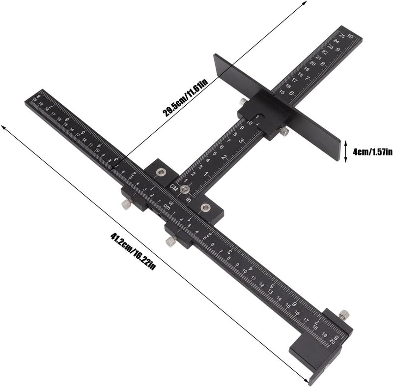 CHICIRIS Bohrschablone, Verstellbare Taschenloch Bohrschablone, Bohrlehre, Kabinett Hardware Jig, fü