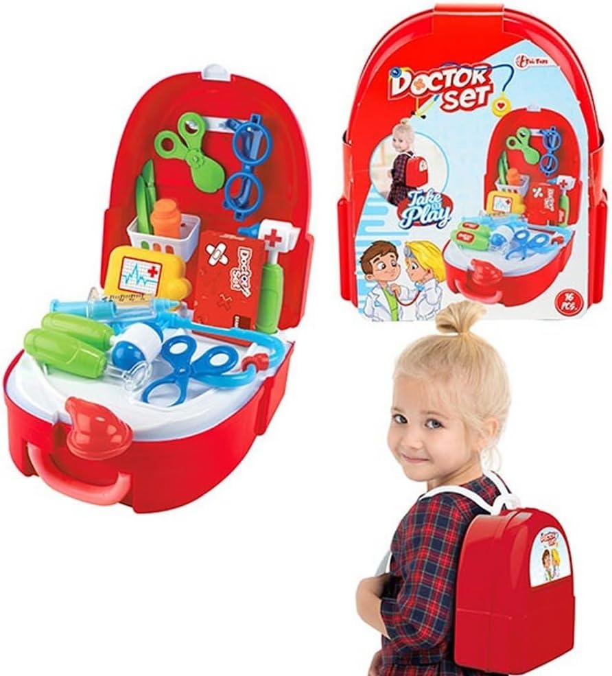 Toi Toys Arztset im Rucksack 16-teilig