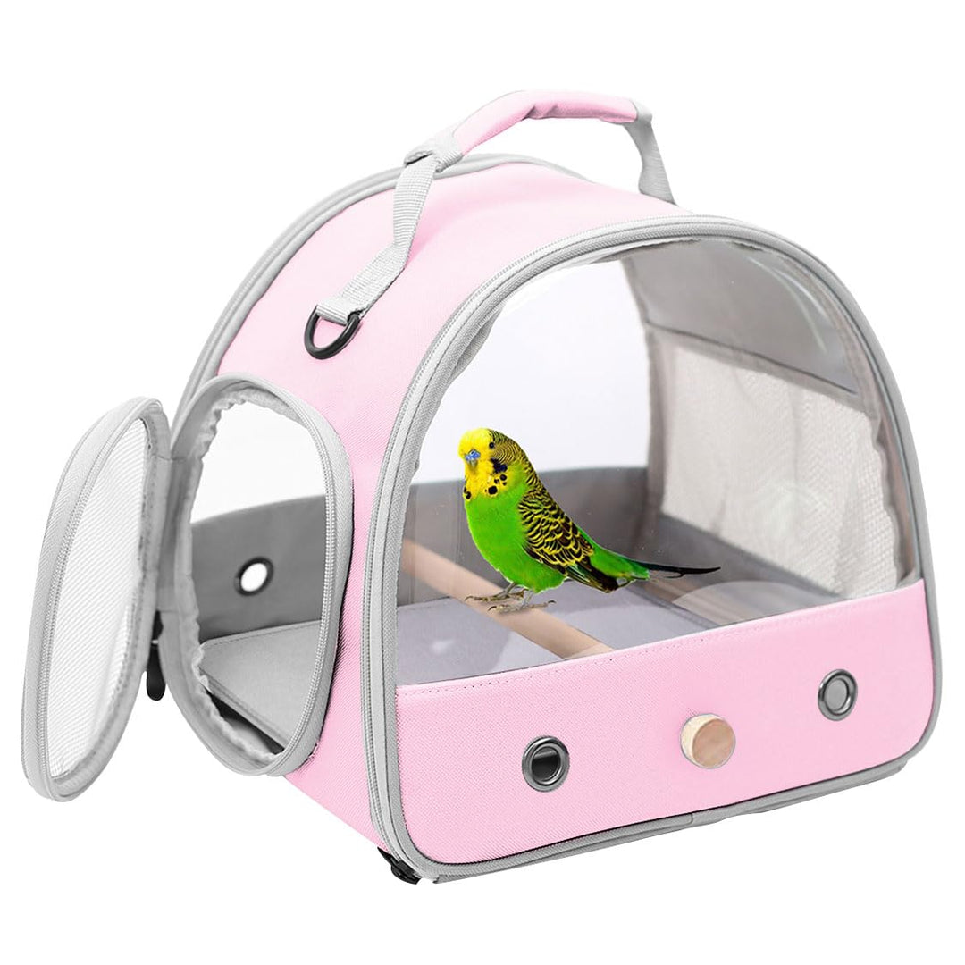 Interfashioner® Vogeltrage, tragbare Vogeltrage für Papageien, Sittiche, Wellensittiche, kleine Vöge