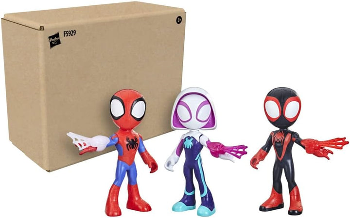 Marvel Spidey and His Amazing Friends Supersized Hero 22.5-cm Action Figures 3-Pack MEGA MULTIPACK,