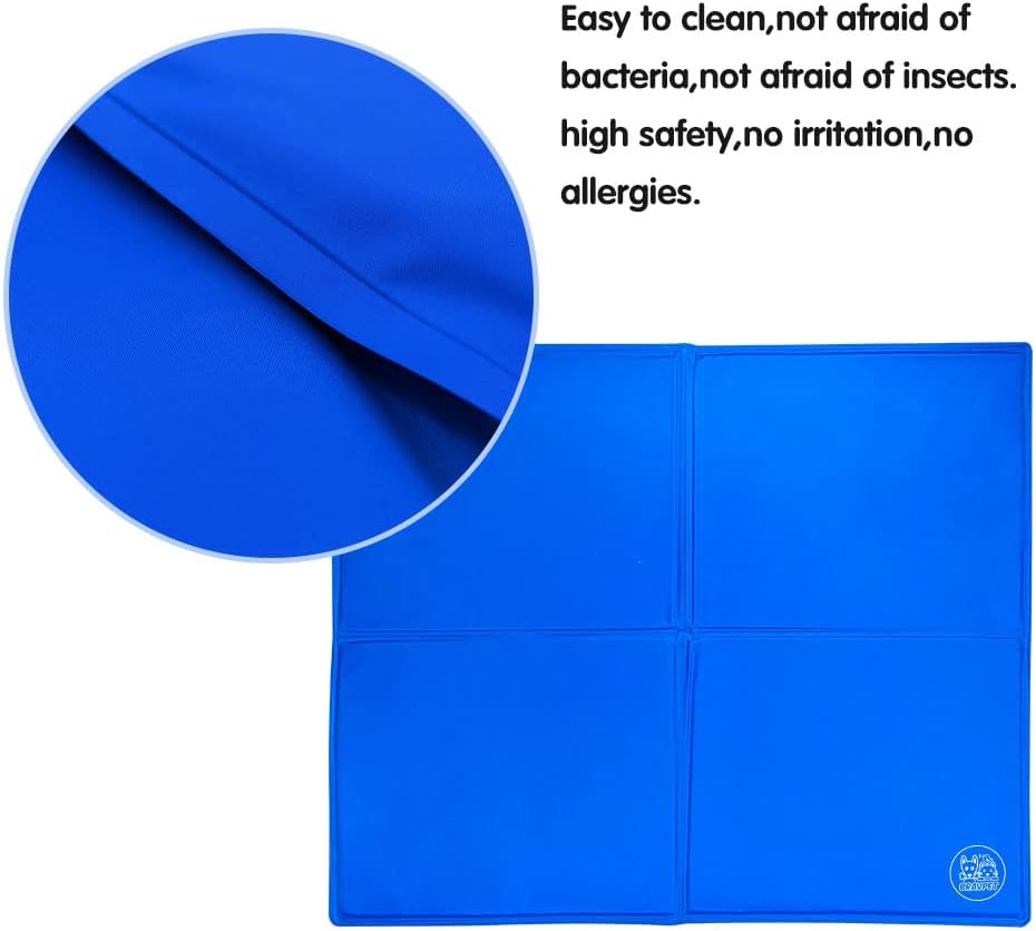 Pet Cooling Mat Pet Self Cooling pad mat Bed mats Comfort for Cats and Dogs 81CMx96CM (Extra Large)