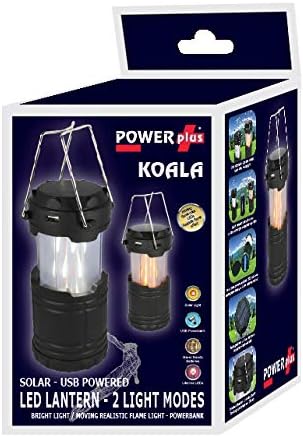 POWERplus Koala Solar/USB aufladbares LED Lanterne mit ultra helles weisses Licht/LED mit realistisc