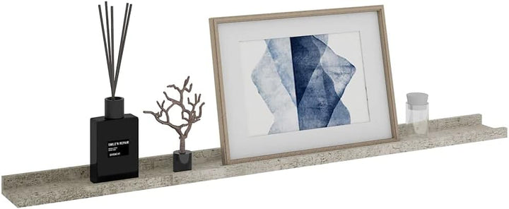 homiuse Wandregal 4 STK. Betongrau Wandregal Holz Wand BüCherregal Wand Regal Holz Wandregal KüChe K