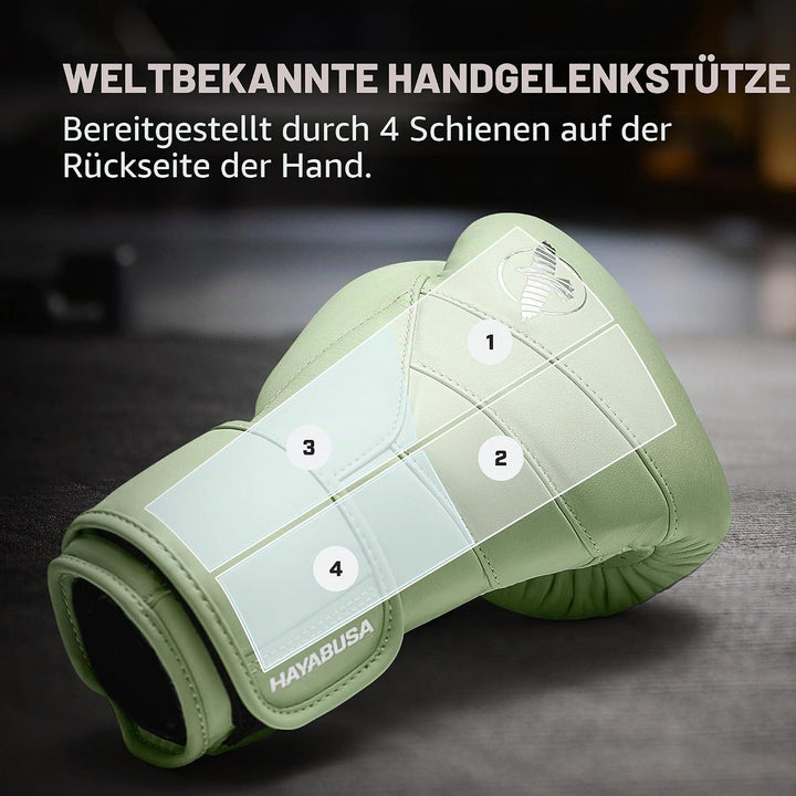 Hayabusa T3 Kanpeki Bokshandschoenen 14oz Sommerliches Moosgrün, 14oz Sommerliches Moosgrün