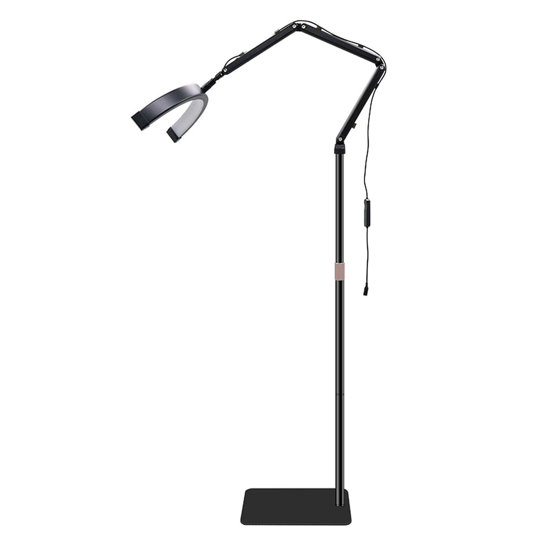 LED Halbmond Beauty Light Farbtemperatur 3000K-6000K Schwenkbar stabile Stand & Telefonhalterung Sch