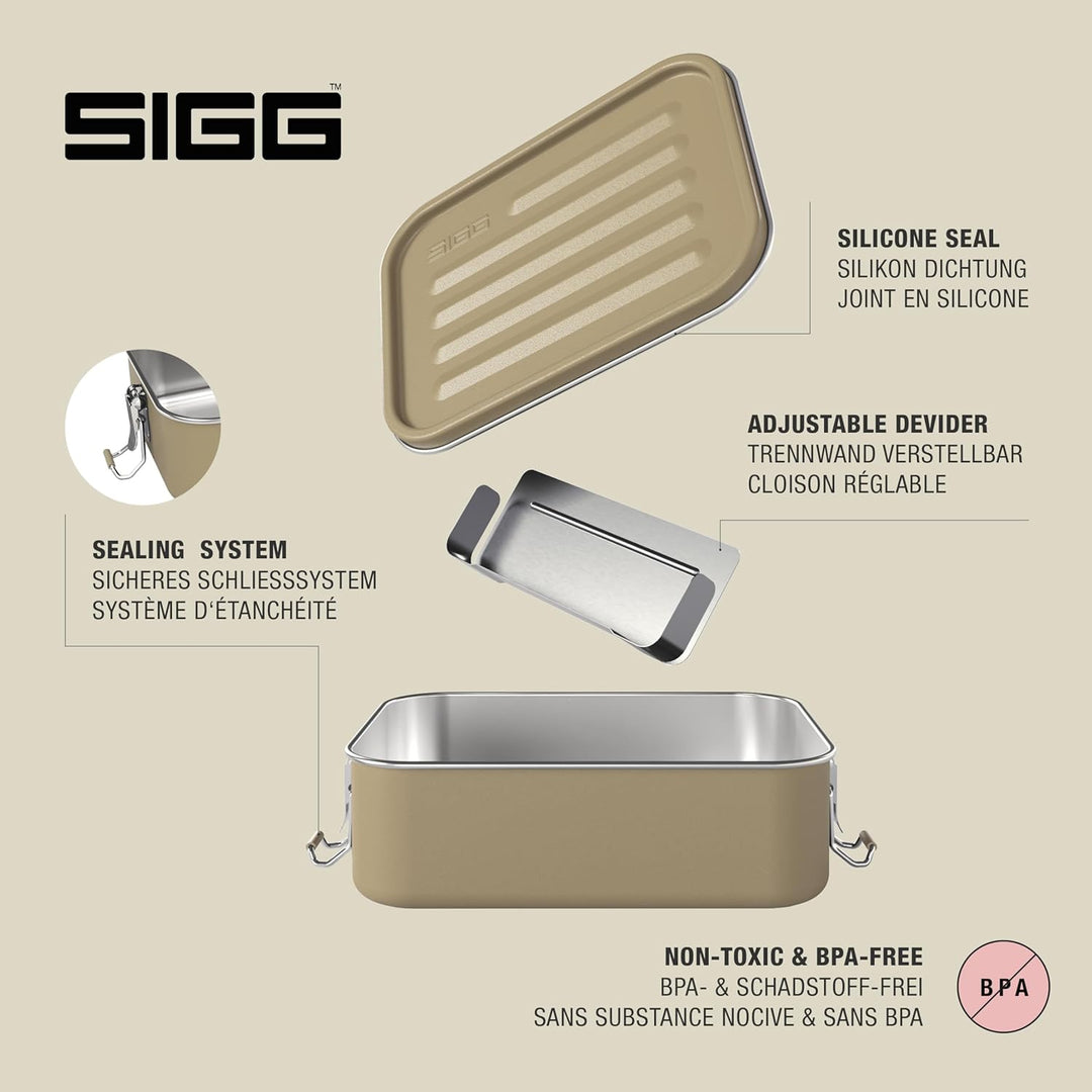 Sigg Gemstone Brotdose, auslaufsichere Lunchbox für Büro, Schule und Outdoor, Brotbox aus hochwertig