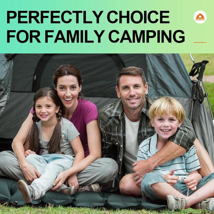Luftmatratze Camping Ultraleichte Isomatte Camping mit Fusspresse Pumpe, Aufblasbare Matratze für Ou