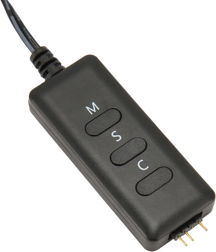 ASHATA DS ARGB PC-Lüfter-Controller-Kit, ARGB-Wireless-Controller, 5V 3PIN SATA-Netzteil, Einstellba