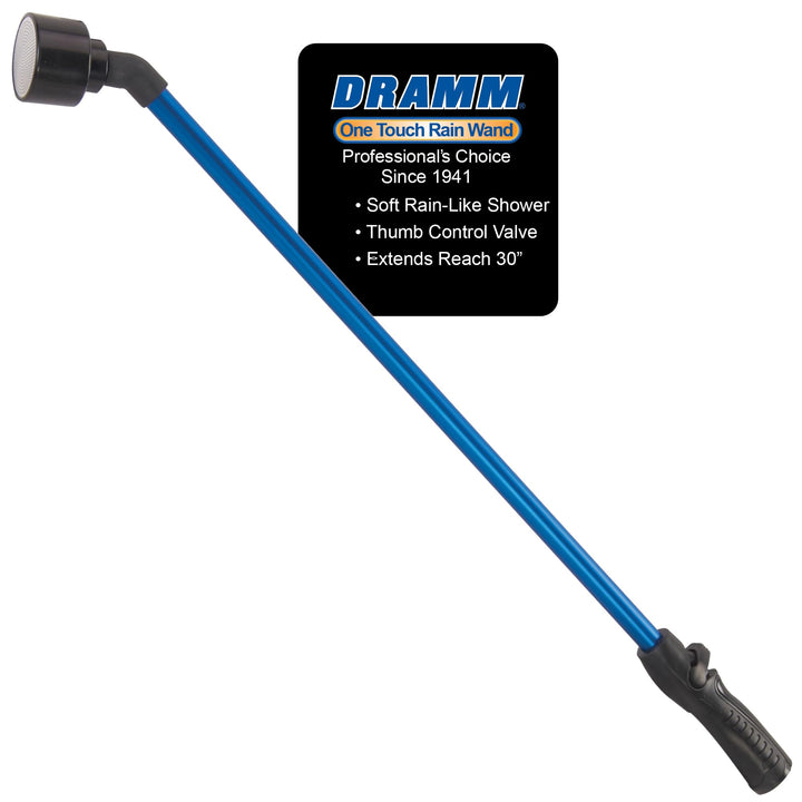 Dramm 14805 Regenstab mit Einhandventil, 76,2 cm, Blau 76.20 cm Blau, 76.20 cm Blau