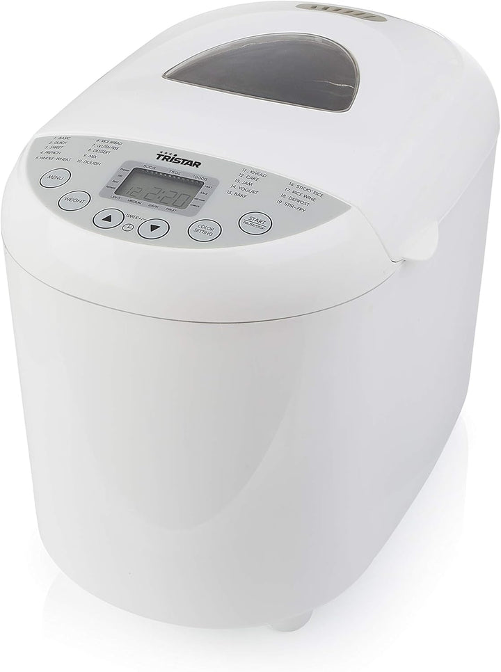 Tristar BM-4586 Brotback-Automat – Einstellbarer Bräunungsgrad für die Kruste – glutenfreies Program