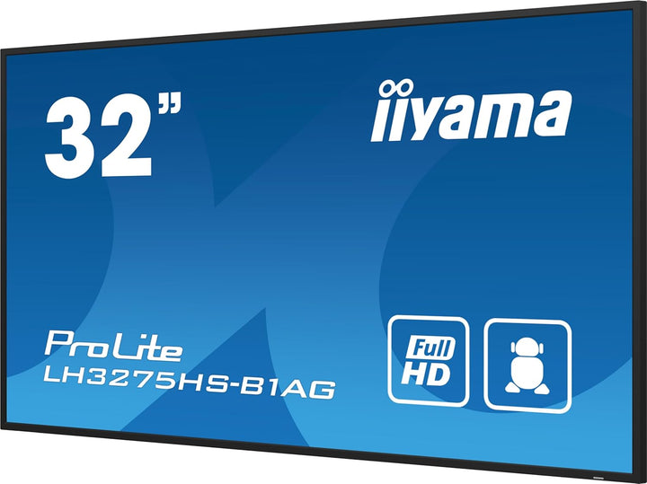 iiyama Prolite LH3275HS-B1AG 80cm 31,5" Digital Signage Display IPS LED Panel Full-HD HDMI DP USB2.0