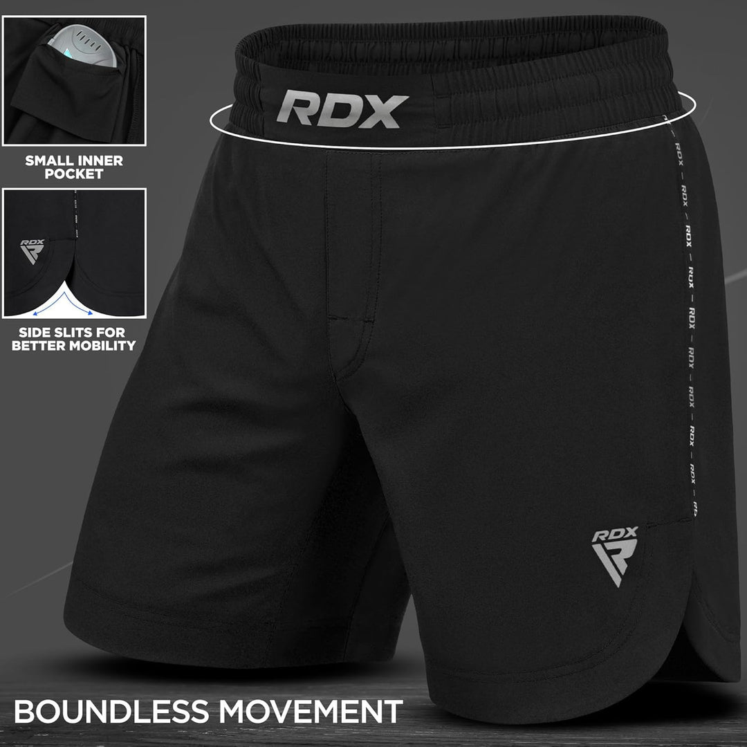 RDX MMA Shorts Sporthose Herren Kurz, Kampfsport Boxen Trainingshose Männer, Kickboxen Muay Thai Box