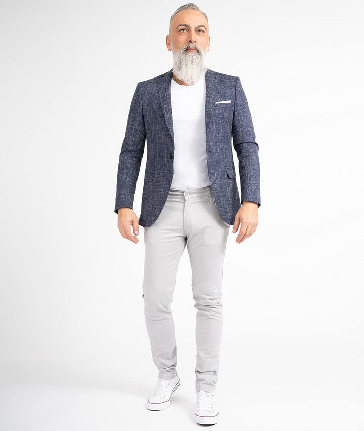 Indumentum Chino Hose Basic Slim Fit IS-305 31W / 30L Hellgrau, 31W / 30L Hellgrau