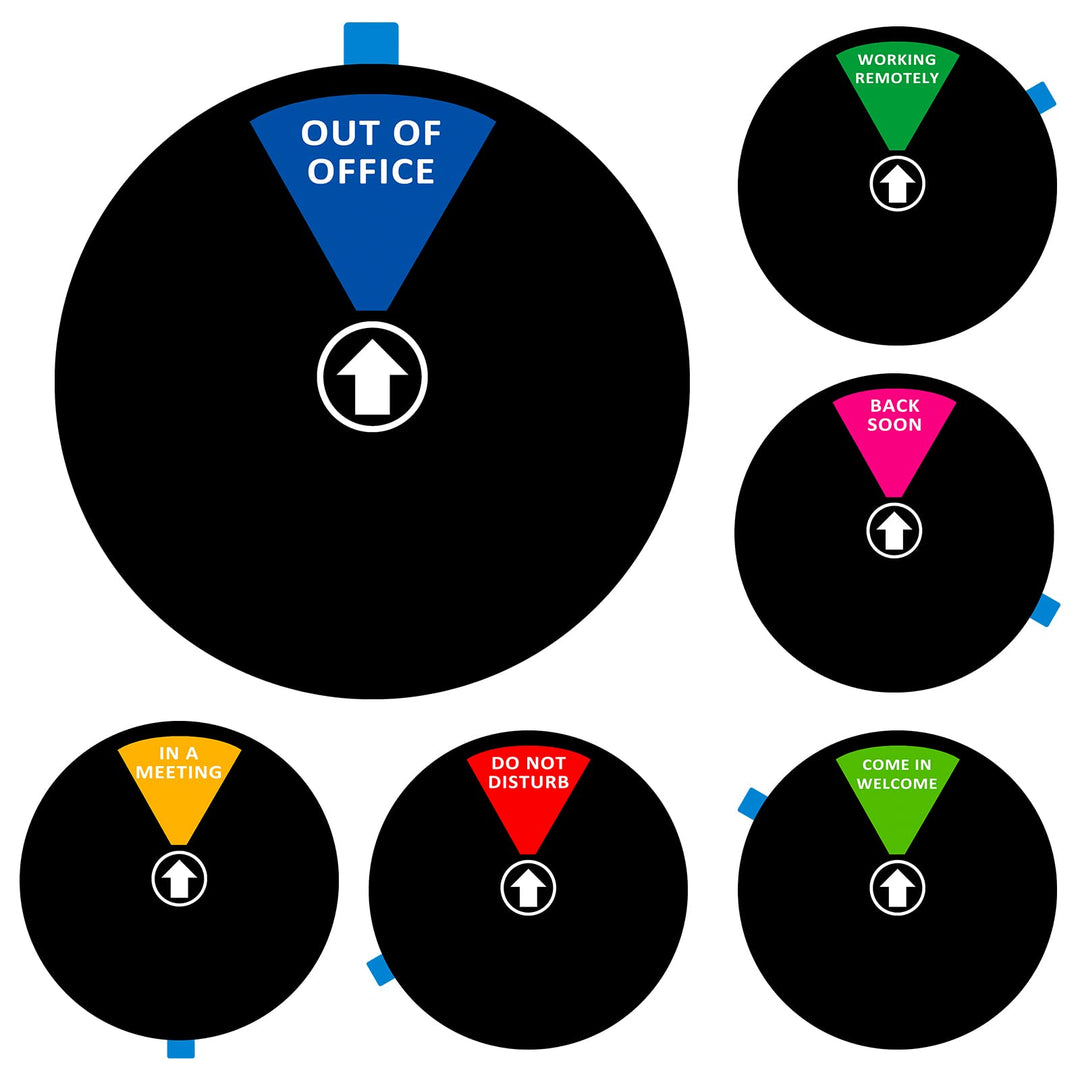 Büro-Türschild, Aufschrift "Do Not Disturb/Come in Welcome/Out of Office/in a Meeting/Back Soon/Work