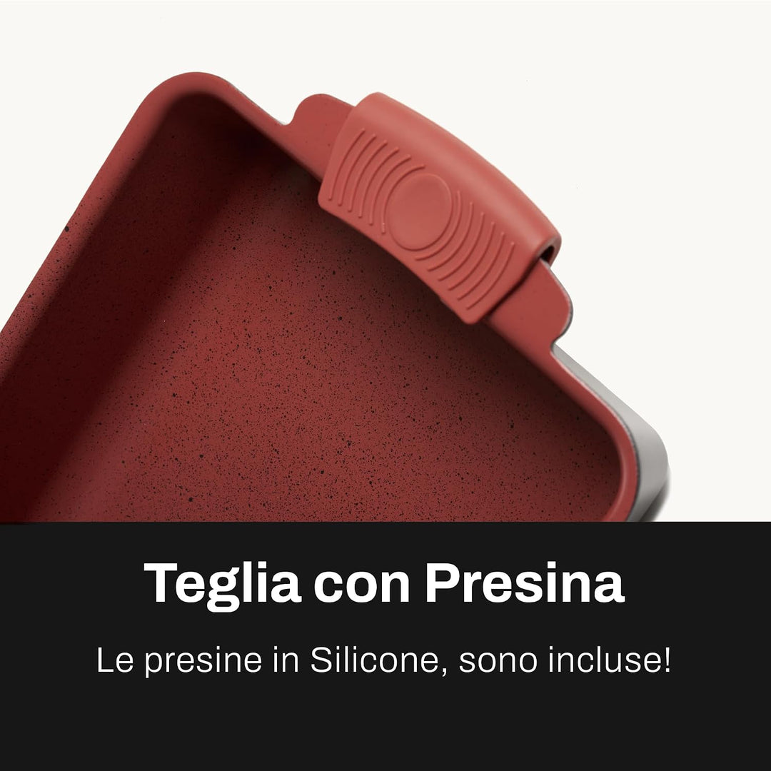 CLASSE ITALY, Pfannen-Set, 16 Stück, PFAS-frei, Antihaftbeschichtung, 5-lagig, ohne PTFE, PFOA, 100%