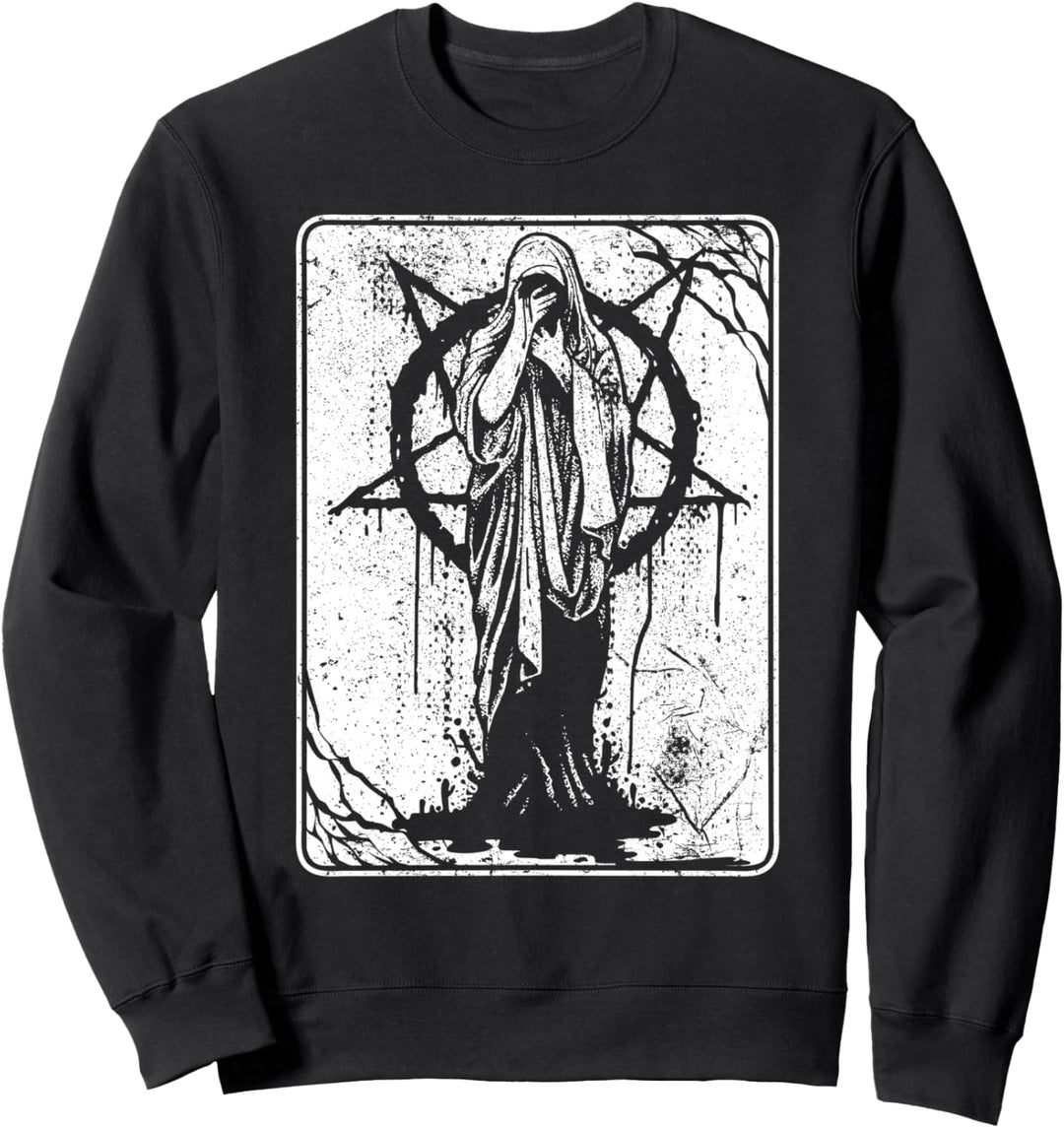 Satanic Occult Evil 666 Pentagramm Dark Art Gothic Sweatshirt