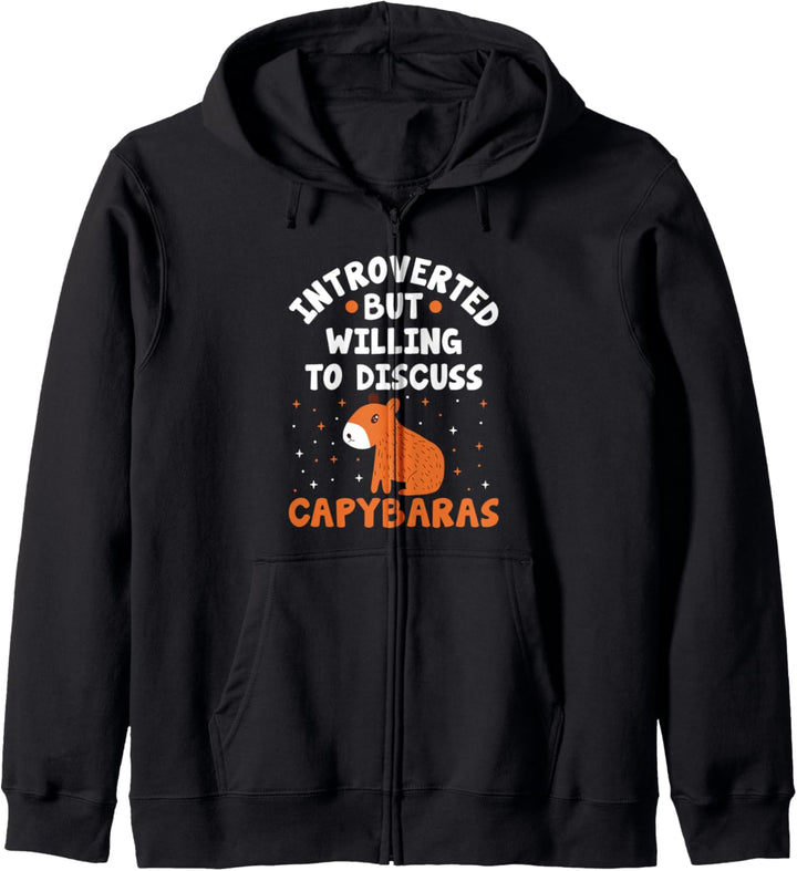 Introvertiert, aber willing, Capybaras lustiger Haustierbesitzer zu diskutieren Kapuzenjacke