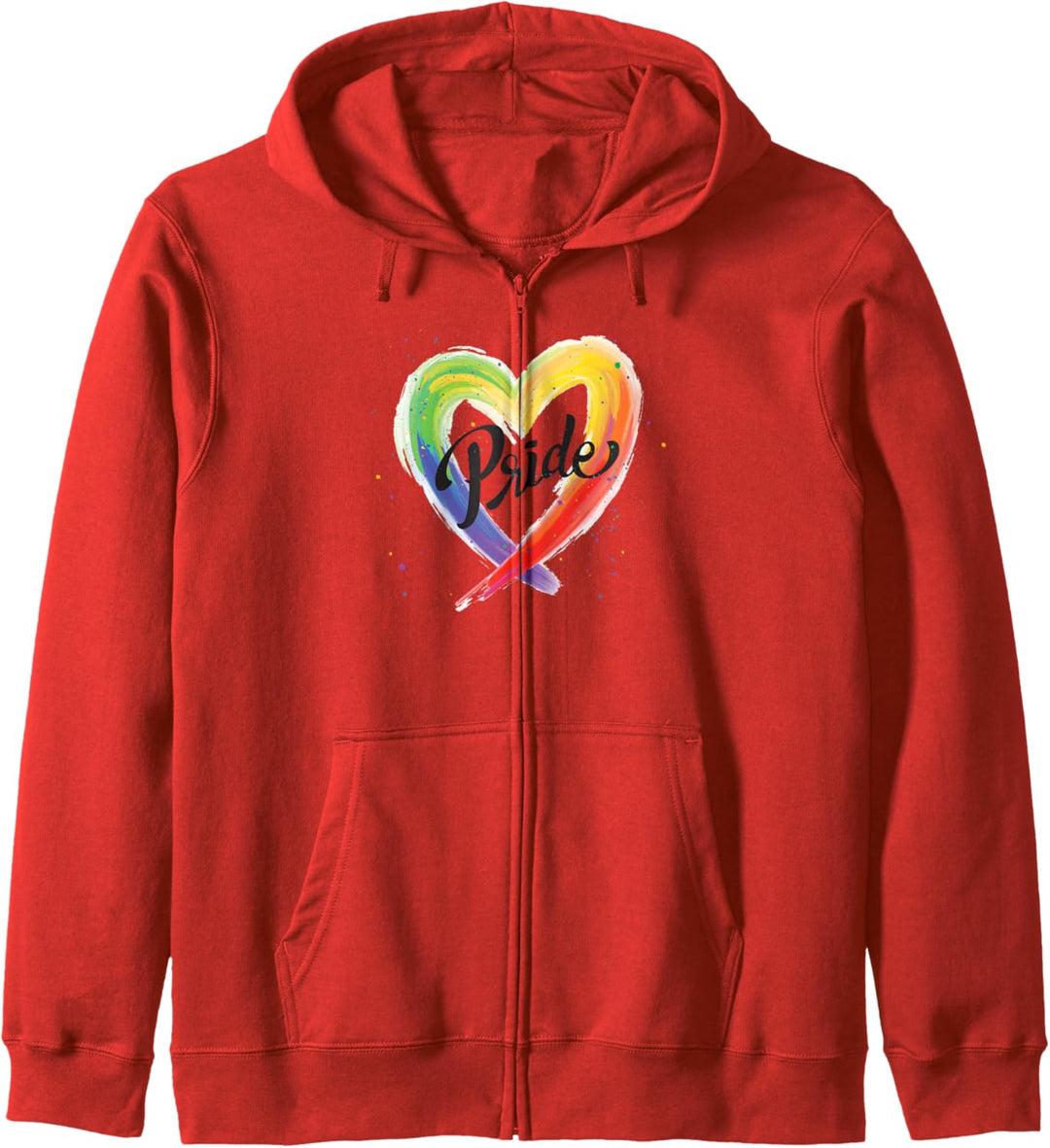 Pride Herz Regenbogen Geschenk Stolze LGBT Herren Damen Kapuzenjacke