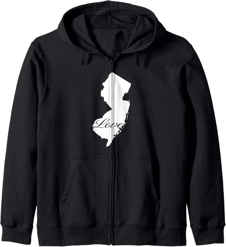 New Jersey Cursive Love State Pride Kapuzenjacke
