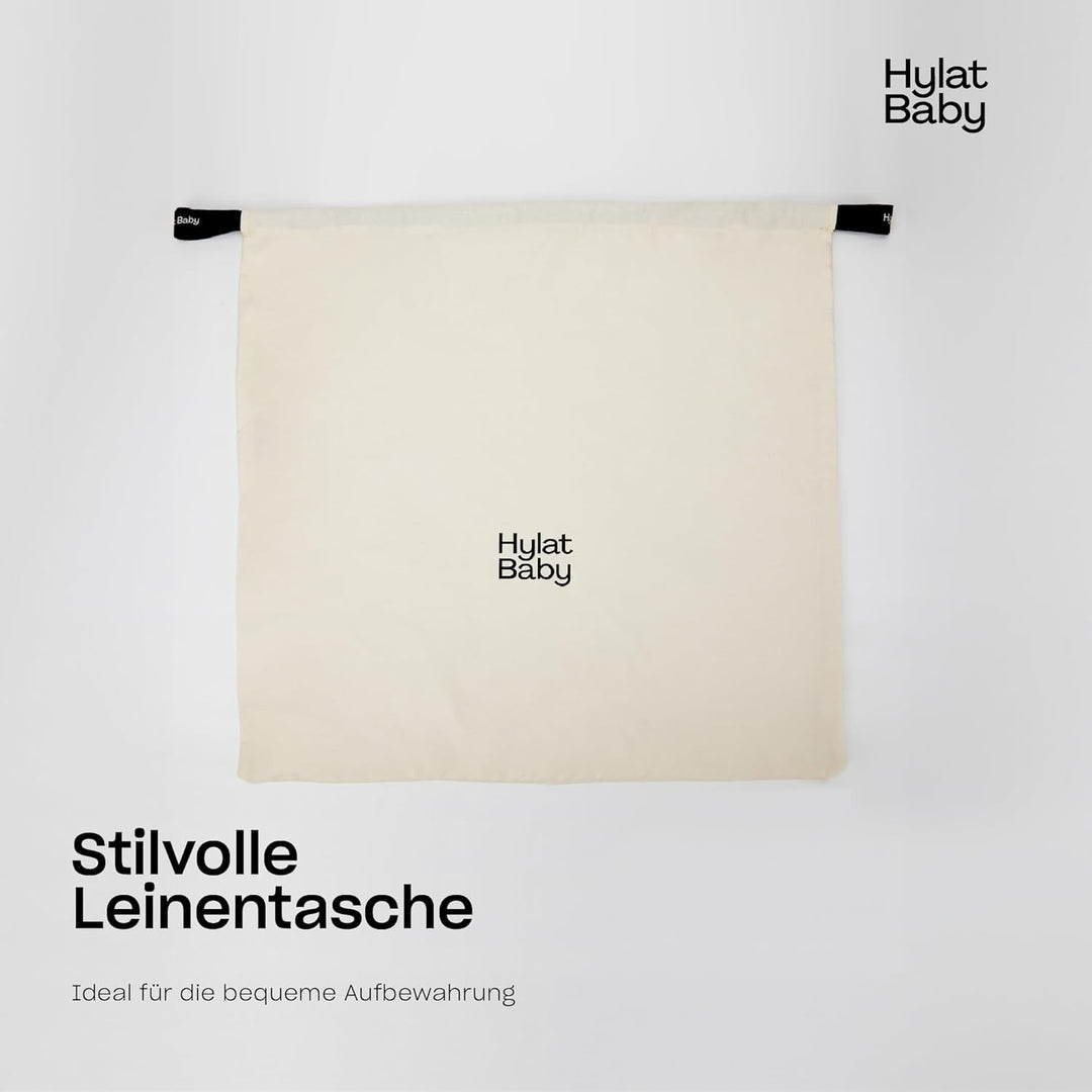 Hylat Baby Wickeltasche mit Wickelunterlage und Baumwolltasche - moderne Tasche für Windeln und Kind