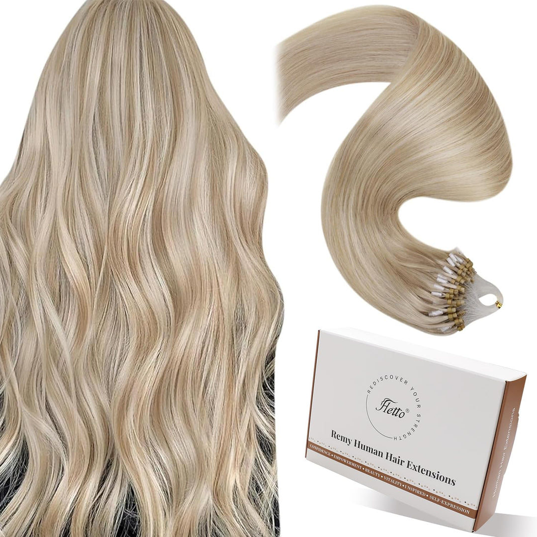 Hetto Microring Extensions Echthaar Blond Microring Echthaar Extensions Remy Echthaar Micro Ring Ext