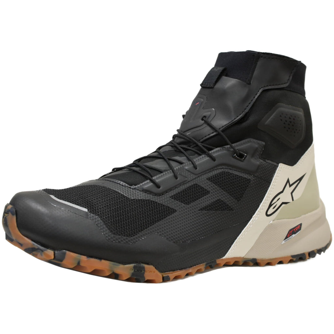 Alpinestars CR-1 Motorrad Schuhe, schwarz/braun, 11 (44) Schwarz Braun 44 EU, Schwarz Braun 44 EU