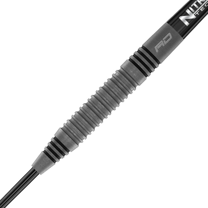 RED DRAGON Jonny Clayton Oxide Auflage Premium Tungsten Darts Set mit Flights und Stielen 23.0 Gramm