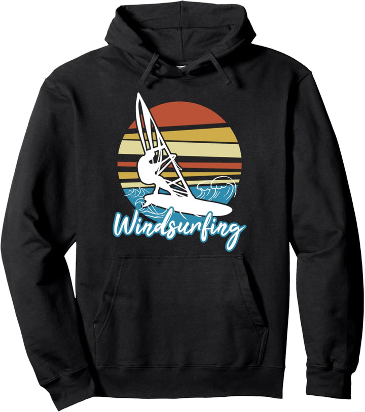 Windsurfer Wellen Windsurfing Sport Geboren Zum Windsurfen Pullover Hoodie