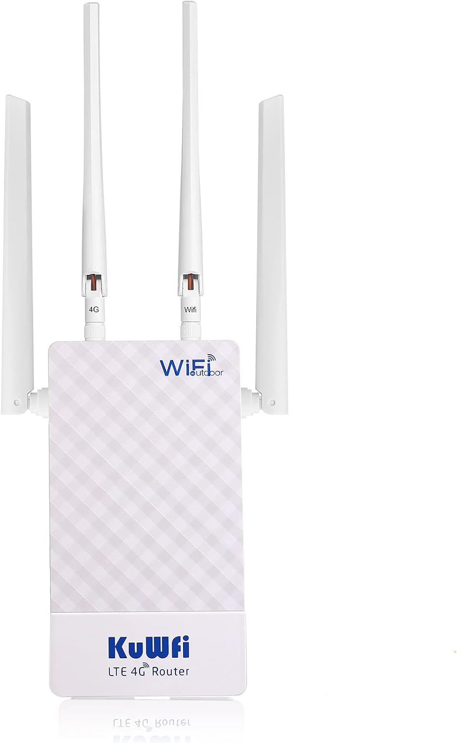 Router 4G SIM, KuWFi 300Mbps Router 4G LTE wasserdicht für den Aussenbereich mit SIM-Kartensteckplat